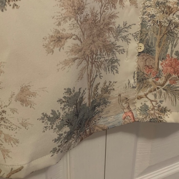 Cream and Pastel Button-Up Dress (small) - Picture 6 of 6